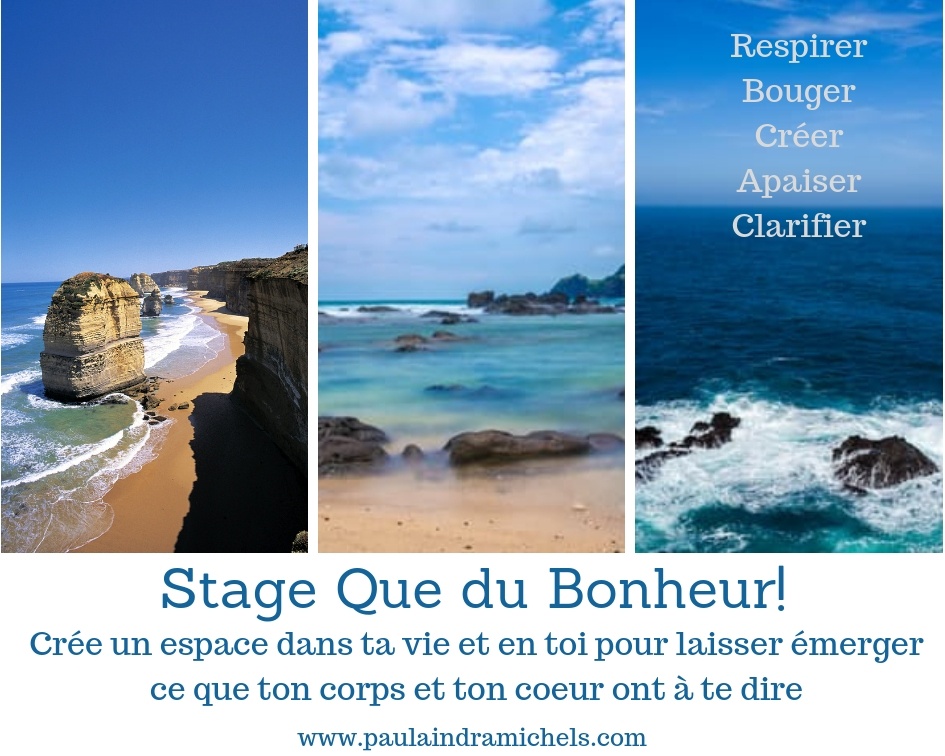 Visuel Que du Bonheur Stage 2019 Stage Bien-être et Découverte de Soi Ariège