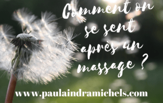 Comment on se sent après un massage